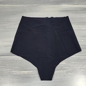 Commando Classic Control Thong High Waisted Seamless Microfiber‎ Black XS